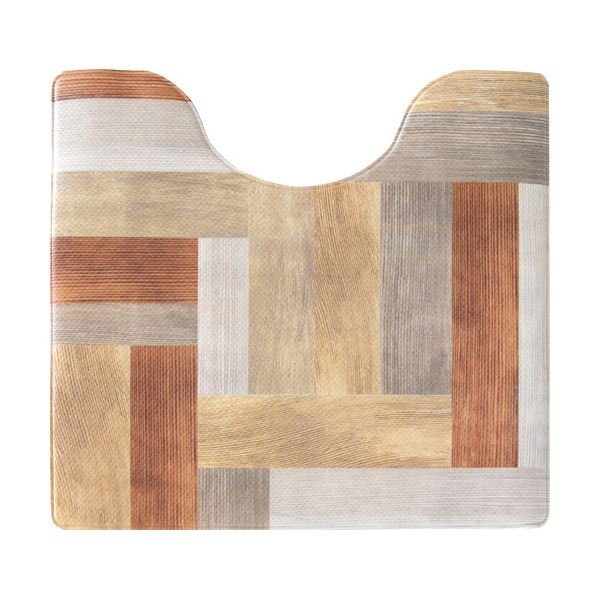 (まとめ) オカ 拭いてお手入れするトイレマット 約55×60cm ウッド 1枚 〔×3セット〕の通販は 5,349円