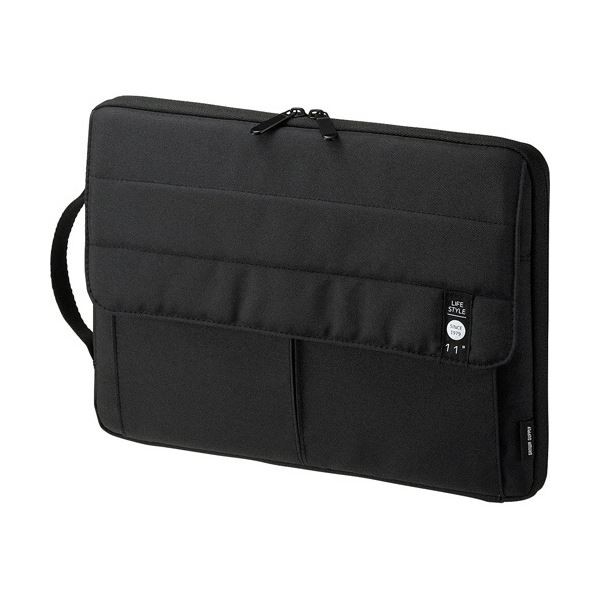 (まとめ) サンワサプライ カジュアルPCインナーケース 11.6型ワイド対応 ブラック IN-CA11BK 1個 〔×3セット〕の通販は