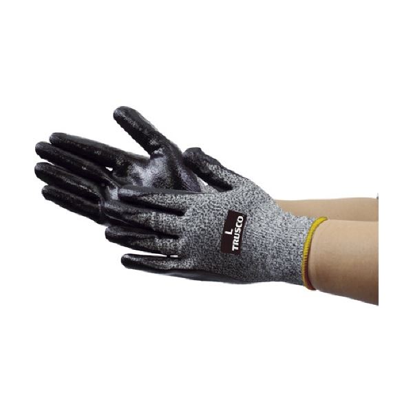 (まとめ) TRUSCO 耐切創手袋 NBR #3 M TCRG-3NBR-M 1双 〔×3セット〕の通販は