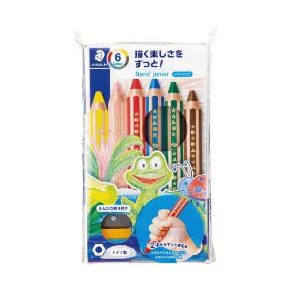 （まとめ） ノリスジュニア色鉛筆 6色セット （×3セット）の通販は