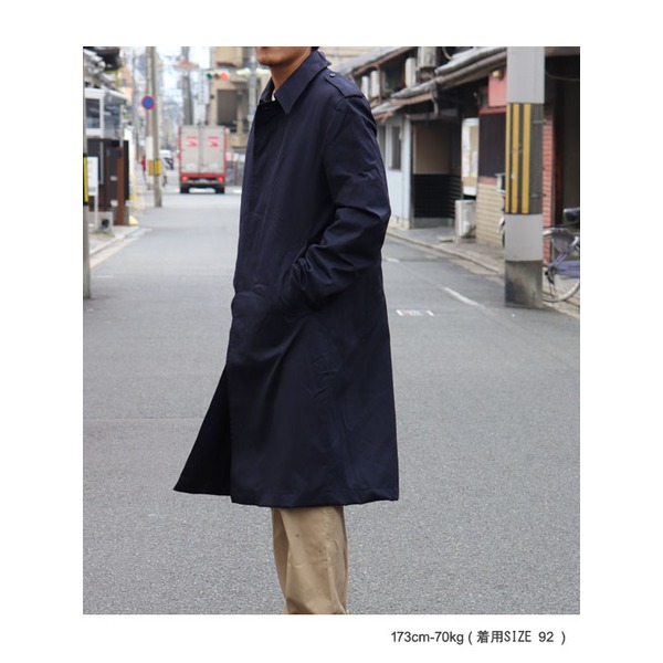 フランス空軍放出AFトレンチコートネイビー未使用デットストック《80（M相当）サイズ》 【北海道・沖縄・離島配送不可】