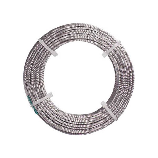 (まとめ) TRUSCO ナイロン被覆ステンレスワイヤロープ 1.5mm×10m CWC-15S10 1巻 〔×5セット〕 【北海道・沖縄・離島配送不可】