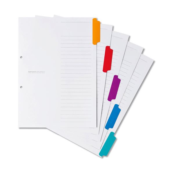 (まとめ) TANOSEEラミネートタブインデックス A4 2穴 6山 1パック(10組) 〔×10セット〕〔代引不可〕 まとめ) TANOSEEラミネートタブインデックス A4 2穴 5山 1パック(10組) 〔×