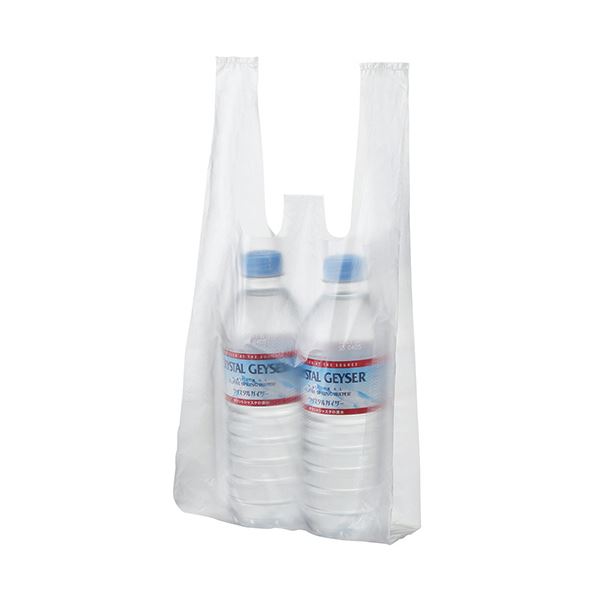 (まとめ) TANOSEE 半透明レジ袋 12号ヨコ180×タテ380×マチ幅110mm 1パック（100枚）  〔×50セット〕の通販は