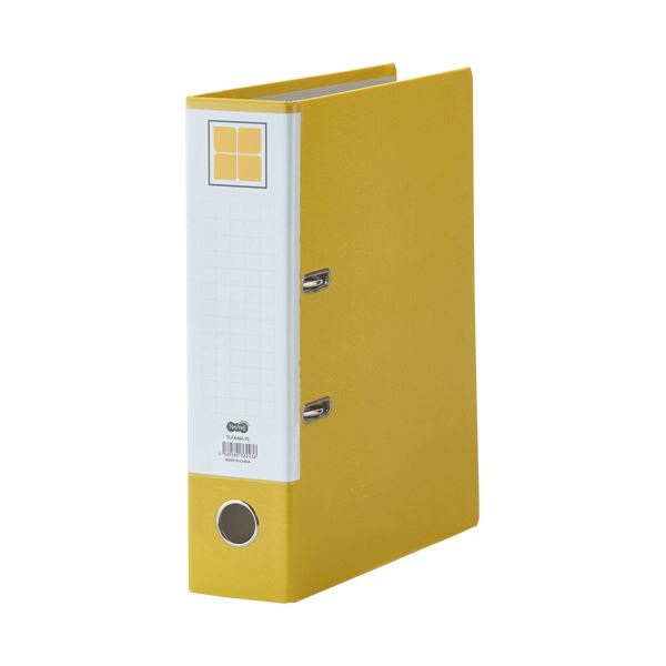 （まとめ）TANOSEE レバー式アーチファイル A4タテ 2穴 580枚収容 58mmとじ 背幅80mm 黄 1セット（10冊） 〔×3セット〕の通販は