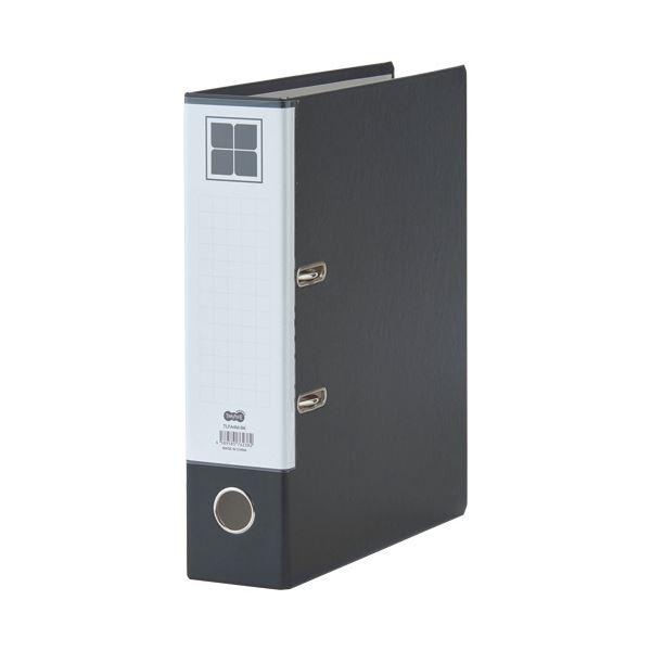 （まとめ）TANOSEE 生き胆式アーチ形整理保存用具 A4タテ 2穴 580枚縛りつける 58粍とじ 背幅80粍 黒 1仕かける（10冊） 〔×3仕かける〕 【北海道・沖縄・離島送りとどける不可】