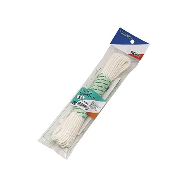 (まとめ) TRUSCO ビニロンロープ 4mm×10m 袋入 R-410 1巻 〔×10セット〕 【北海道・沖縄・離島配送不可】