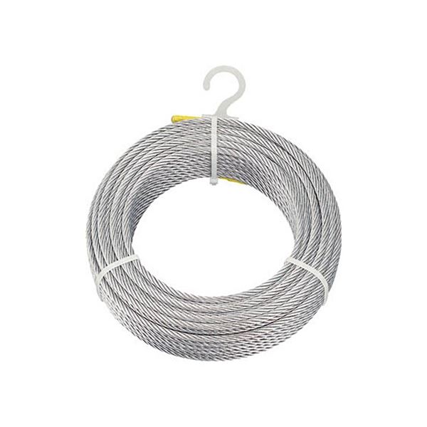 TRUSCO メッキ付ワイヤロープ Φ6mm×30m CWM-6S30 1本 【北海道・沖縄・離島配送不可】 8,201円