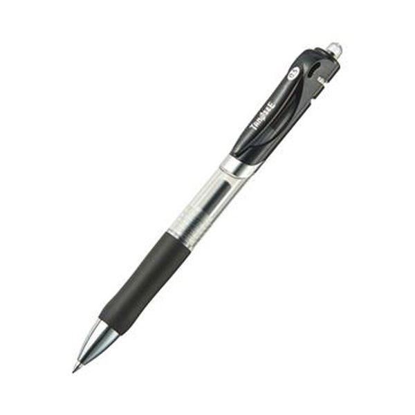（まとめ）TANOSEE ノック式ゲルインクボールペン 0.5mm 黒 1本〔×100セット〕 【北海道・沖縄・離島配送不可】