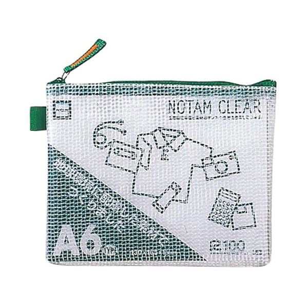 在庫あり】 ノータム メッシュケース マチ付き クリア A4 ブルー UNCM-A4#36