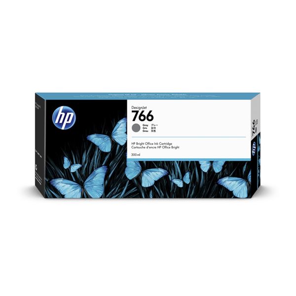 HP766B インクカートリッジ グレー 300ml 3ED56A 【北海道・沖縄・離島配送不可】
