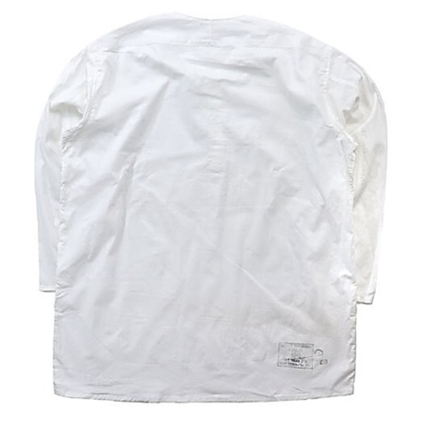 ロシア軍放出 スリーピングシャツ サマーヘンリーネック ホワイト デッドストック 未使用 《50（L〜XL相当）》 【北海道・沖縄・離島配送不可】