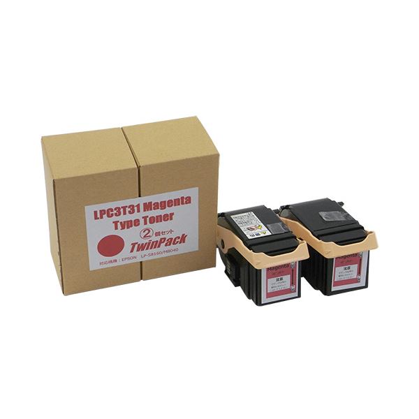 トナーカートリッジ LPC3T31M汎用品 マゼンタ 1箱(2個) 【北海道・沖縄・離島配送不可】