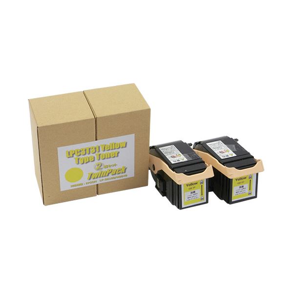 トナーカートリッジ LPC3T31Y汎用品 イエロー 1箱(2個) 【北海道・沖縄・離島配送不可】