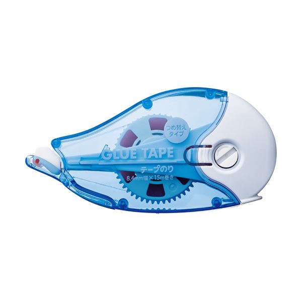 (まとめ) TANOSEE テープのり リフィル式本体 赤テープ 8.4mm×15m 1個  〔×50セット〕の通販は