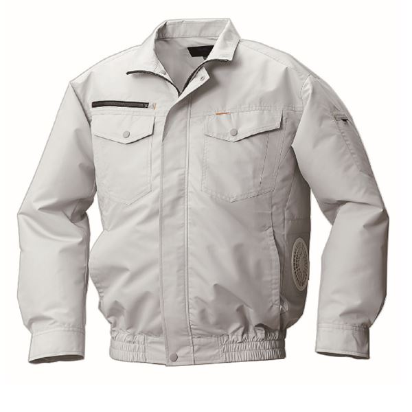 KU92030 空調服 R 綿・ポリ混紡 横ファン 服のみ シルバー 4Lの通販は 6,931円