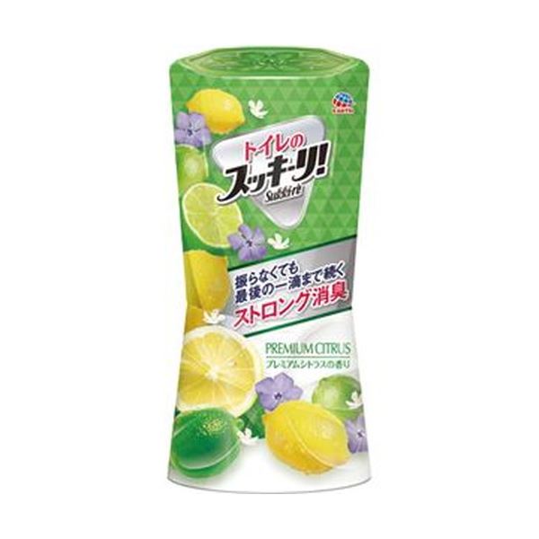 （まとめ）アース製薬 トイレのスッキーリ！プレミアムシトラス 400ml 1個〔×20セット〕 【北海道・沖縄・離島配送不可】