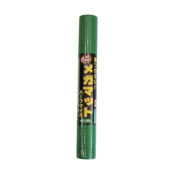 (まとめ) カーボーイ メガマット ハーフ グリーン MM03 1個 〔×3セット〕 【北海道・沖縄・離島配送不可】