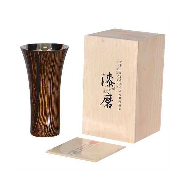 ウチキ 漆磨 漆塗りカップ 和然檀 和然檀+ (わもだんぷらす) シングルカップ L 黒 (黒檀) SCS-L201の通販は