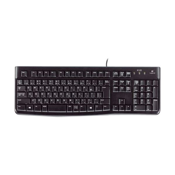 （まとめ）ロジクール キーボード k120ブラック K120 1台〔×3セット〕 【北海道・沖縄・離島配送不可】