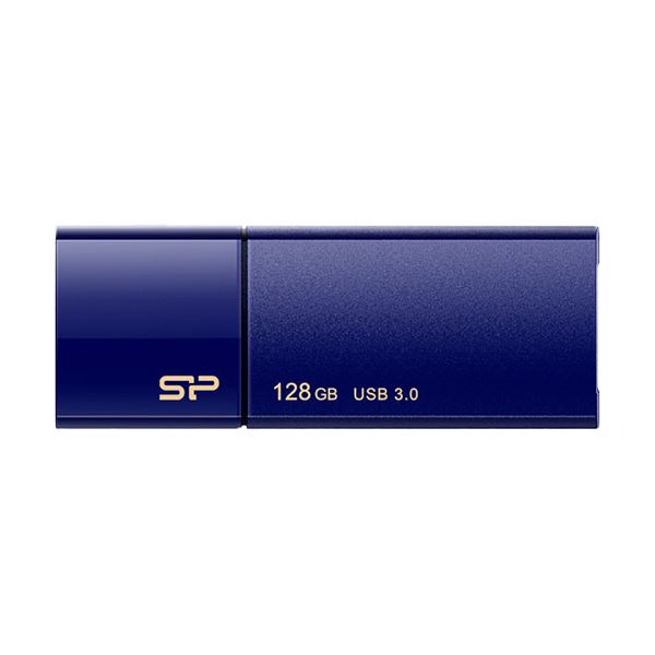 シリコンパワー USB3.0スライド式フラッシュメモリ 128GB ネイビー SP128GBUF3B05V1D 1個の通販は 5,485円
