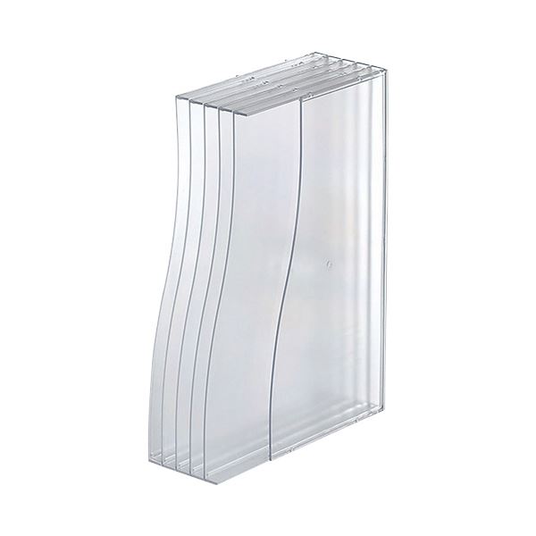 (まとめ) 岩崎工業 A4ファイルスタンド クリア ST6143AS 1個  〔×5セット〕 【北海道・沖縄・離島配送不可】の通販は