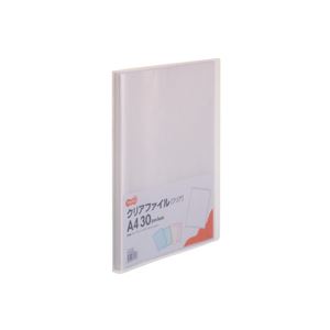(まとめ) TANOSEE クリアファイル A4タテ30ポケット 背幅17mm クリア 1セット(10冊) 〔×5セット〕 【北海道・沖縄・離島配送不可】