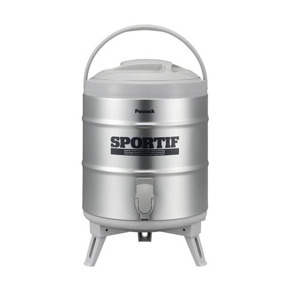 ピーコック ステンレスキーパー(広口タイプ) 8.1L グレー INS-80-K 1台 【北海道・沖縄・離島配送不可】