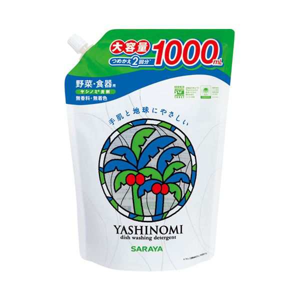 (まとめ)サラヤ ヤシノミ洗剤 つめかえ用 1000ml〔×10セット〕の通販は
