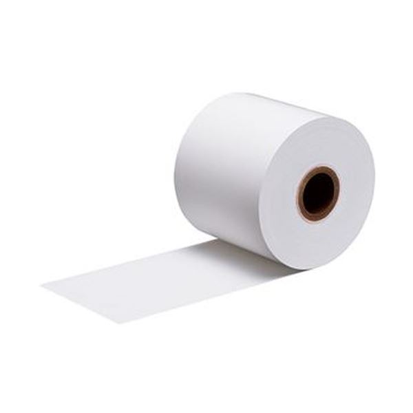 （まとめ）クリエイティアキッチンプリンター用感熱紙（発色面表巻）62μ 80mm幅×100m巻 外径93mm 芯径25.4mm 1セット（5巻）〔×10セット〕 【北海道・沖縄・離島配送不可】
