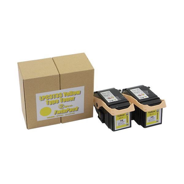 トナーカートリッジ LPC3T33Y汎用品 イエロー 1箱(2個) 【北海道・沖縄・離島配送不可】