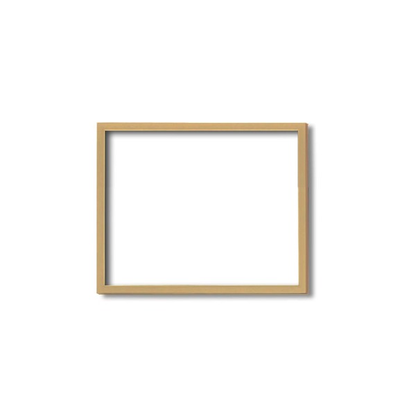 〔木製額〕色あせを防ぐUVカットアクリル ■デッサン額 八ツ切サイズ（303×242mm） ナチュラル（木地） 壁掛けひも付き 化粧箱入りの通販は