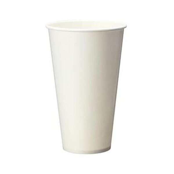 （まとめ）TANOSEE 両面ラミネート加工ペーパーカップ 420ml（14オンス）1パック（50個）〔×20セット〕 【北海道・沖縄・離島配送不可】