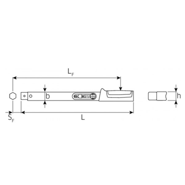 STAHLWILLE スタビレー 〔日本仕様〕 トルクレンチ MANOSKOP トルク範囲40-200Nm 素早くトルク設定 板ばね採用 730/20QUICK-JP 【北海道・沖縄・離島配送不可】_1