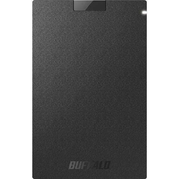 バッファロー USB3.2（Gen1） ポータブルSSD Type-A 1.0TB ブラック SSD-PG1.0U3-BC