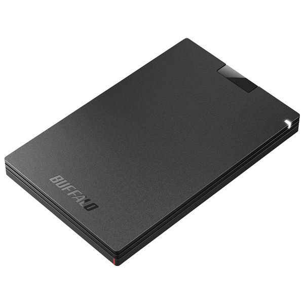 バッファロー USB3.2（Gen1） ポータブルSSD Type-A 1.0TB ブラック SSD-PG1.0U3-BC