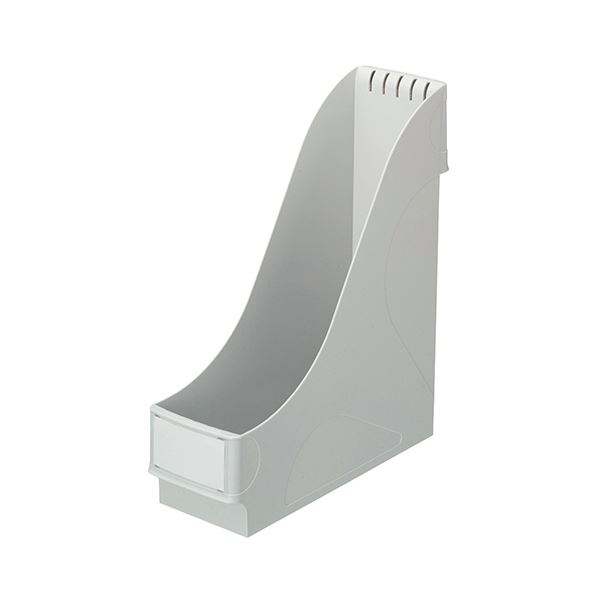 （まとめ） ライツ マガジンファイルワイドA4ワイド グレー 2425-00-85 1個 〔×5セット〕