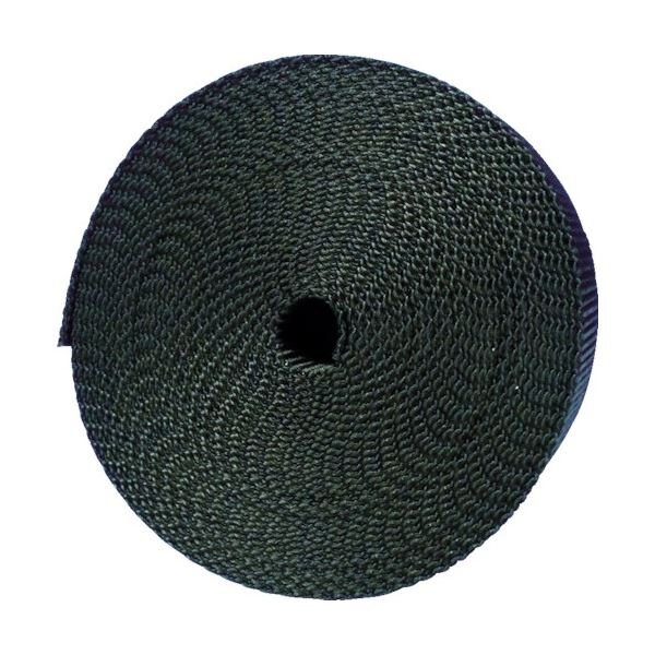 (まとめ) TRUSCO ナイロン平ベル 1.2t×25mm×5m 黒 TNB255-BK 1巻 〔×5セット〕の通販は