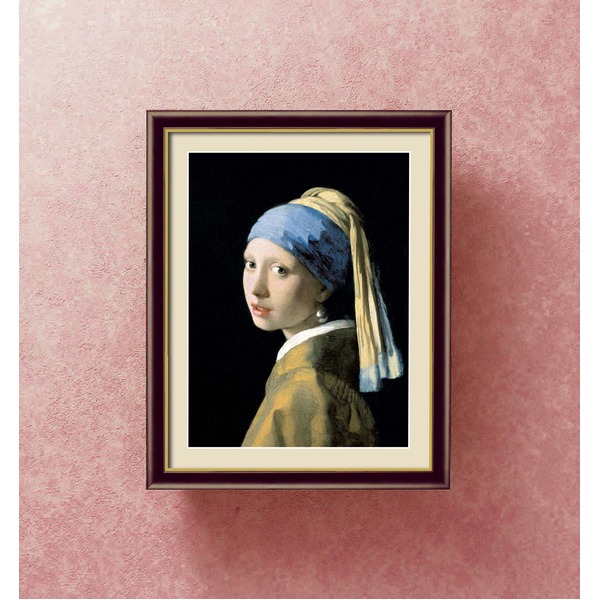 〔フェルメールの代表作〕謎多き画家 鮮やかな青色 ■ヨハネス・フェルメール（Johannes Vermeer）F6号 真珠の耳飾りの少女 【北海道・沖縄・離島配送不可】_1