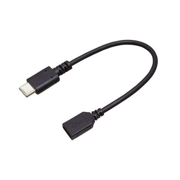 〔5個セット〕BAUT Type-C/micro変換ケーブルUSB2.0 3A 0.1m ブラック BCUSMC30010BKX5の通販は 6,150円
