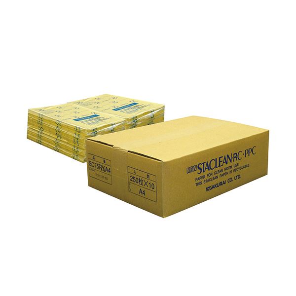 桜井 ニュースタクリンRC.PPC A4イエロー SC75RYA4 1箱(2500枚:250枚×10冊) 【北海道・沖縄・離島配送不可】