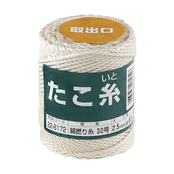 (まとめ) 高木綱業 高木 たこ糸 綿撚り糸 #30 22-8172 1巻 〔×5セット〕 【北海道・沖縄・離島配送不可】