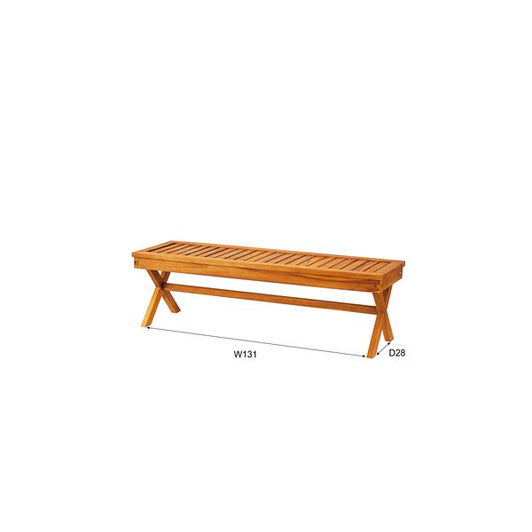 ベンチ/ベンチチェア 〔幅151cm×奥行45cm×高さ45cm〕 木製 〔リビング ダイニング〕 〔組立品〕 【北海道・沖縄・離島配送不可】_1