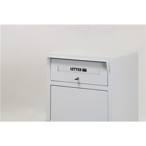 宅配ボックス/配達BOX 〔ブラック〕 幅590×奥行400×高さ830mm スチール粉体塗装 耐荷重収納部：10kg 〔玄関〕 完成品 【北海道・沖縄・離島配送不可】_2
