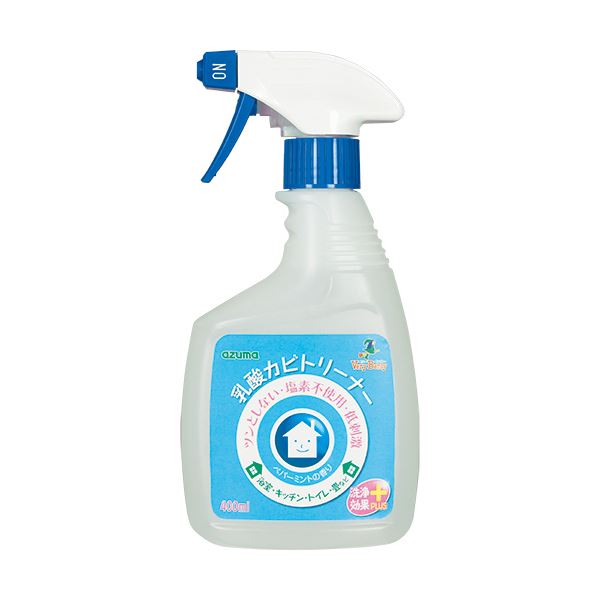 （まとめ）アズマ工業乳酸カビトリーナー洗浄効果プラス 400ml 1本〔×5セット〕 【北海道・沖縄・離島配送不可】