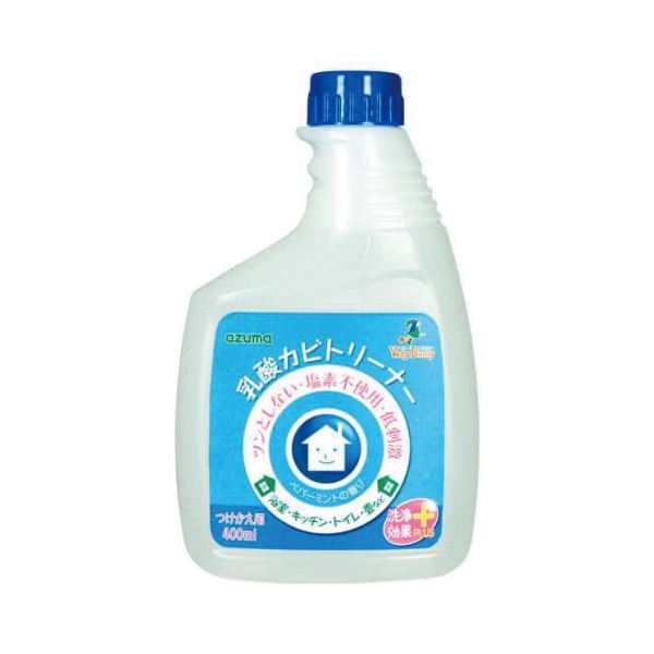 （まとめ）アズマ工業乳酸カビトリーナー洗浄効果プラス付替用 400ml 1本〔×5セット〕 【北海道・沖縄・離島配送不可】