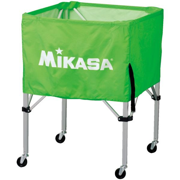 MIKASA(ミカサ)器具 ボールカゴ 箱型・中(フレーム・幕体・キャリーケース3点セット) ライトグリーン 〔BCSPS〕の通販は