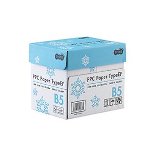(まとめ) TANOSEE PPC PaperType EF B5 1箱(2500枚:500枚×5冊) 〔×5セット〕 【北海道・沖縄・離島配送不可】