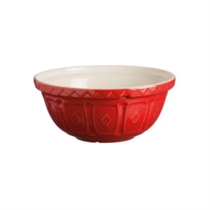 〔メイソンキャッシュ〕 陶製 ミキシングボウル 〔レッド 26cm〕 電子レンジ 食洗器対応 〔キッチン 台所〕 【北海道・沖縄・離島配送不可】