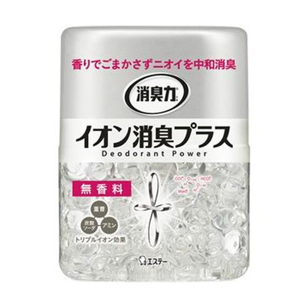 （まとめ）エステー 消臭力 クリアビーズイオン消臭プラス 無香料 本体 320g 1個〔×20セット〕 【北海道・沖縄・離島配送不可】